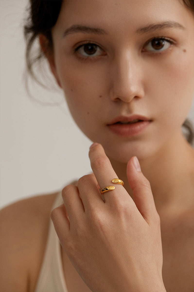 Gold Open Band Ring